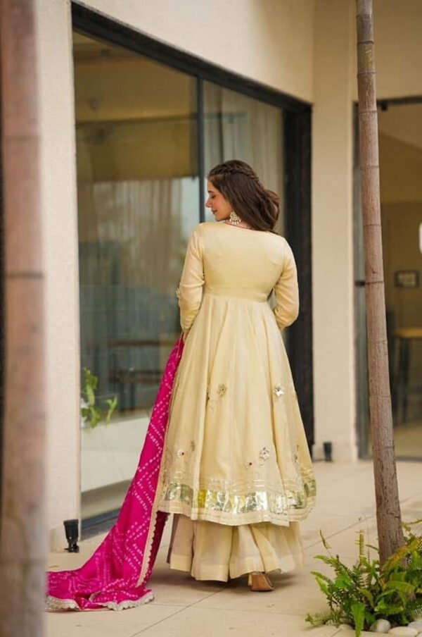 AC-1207_1.jpg Handmade Anarkali Plazzo Set with Bandhani Dupatta