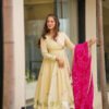 AC-1207_2.jpg Handmade Anarkali Plazzo Set with Bandhani Dupatta