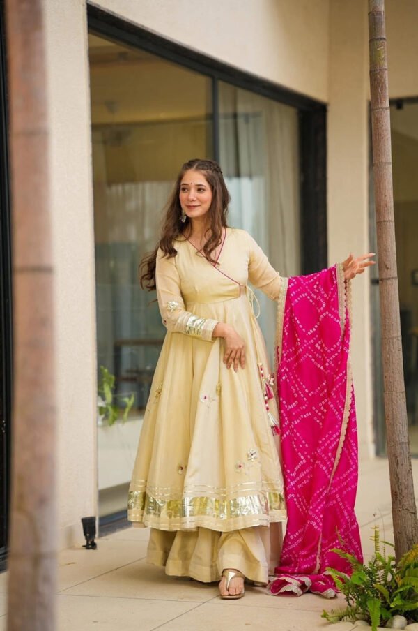 AC-1207_2.jpg Handmade Anarkali Plazzo Set with Bandhani Dupatta