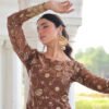 LW-9300_2.jpg Bronze Color Fendy Silk Sharara Set