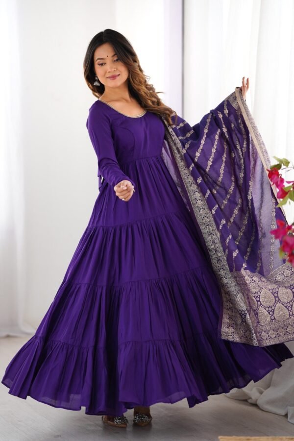 NKB-47PURPLE_1_9e8275d4-ad5a-4645-ae4d-ea17c9ac7a99.jpg Purple Roman Silk Four-Layer Anarkali Gown Set
