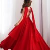NKB-50RED_4.jpg Red Color Fully Flared Lehenga Choli with Exquisite Embroidery