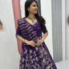 Pc-560_1.jpg Purple Lehenga Saree Set – Royal Elegance with Modern Flair