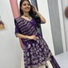 Pc-560_2.jpg Purple Lehenga Saree Set – Royal Elegance with Modern Flair