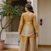 RR-42GOLD_3.jpg Banarasi Viscose Co-Ord Set – Elegant Ethnic Fusion
