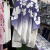Women Ombre Floral Print Button-Down Shirt